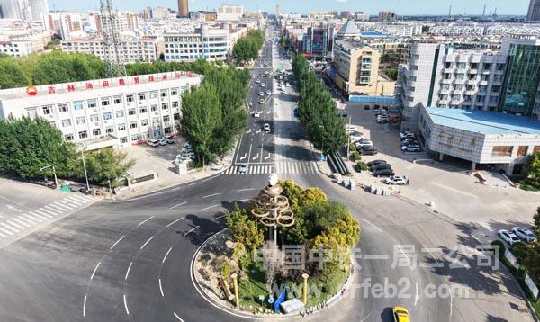 郭尔罗斯大路（康宁街-锦江大街支线）段顺利通车 (2)